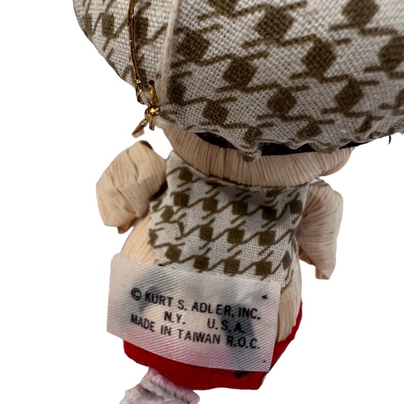 Kurt S. Adler Corn Husk Ornaments Granny and Grandpa Mouse 4" - Picture 7 of 9